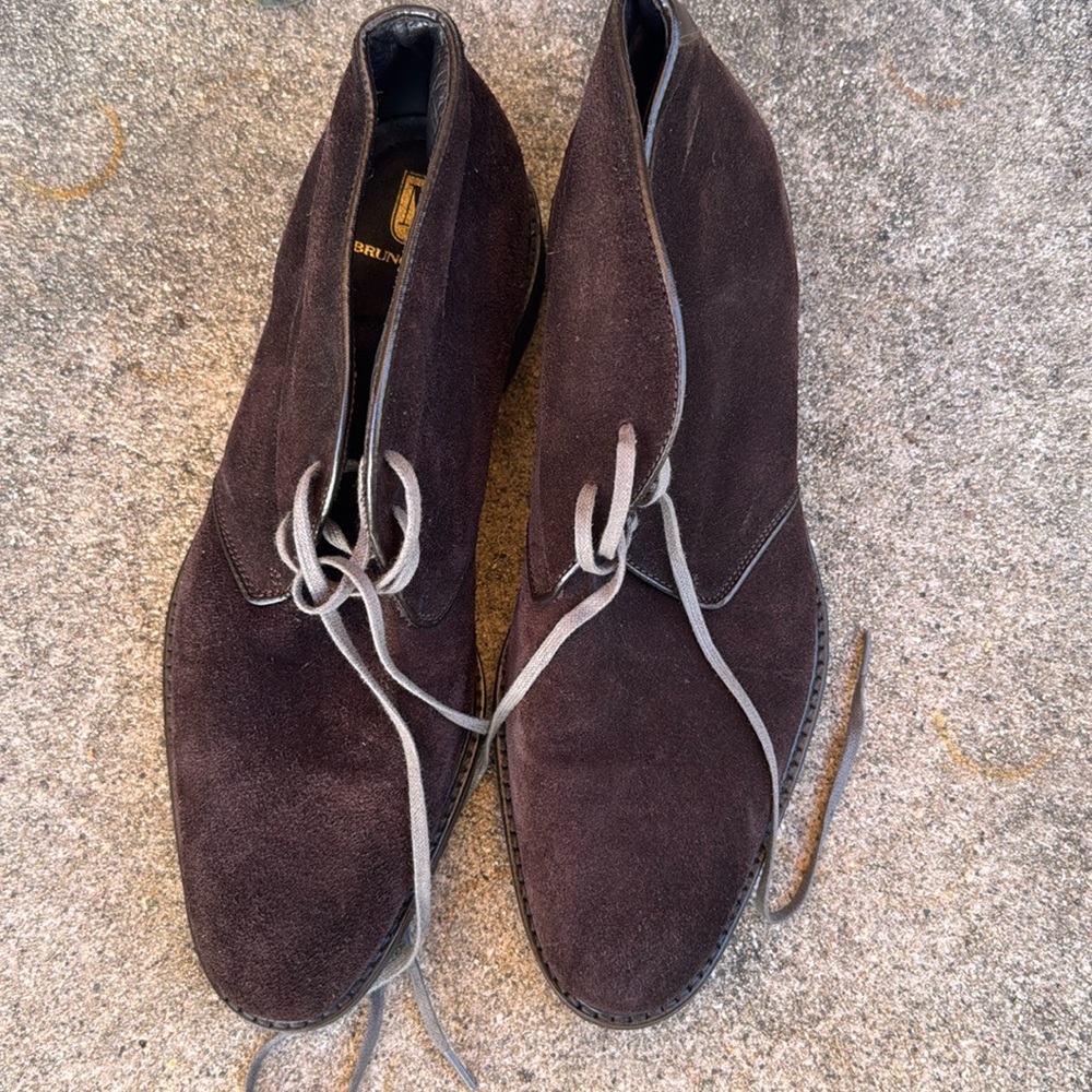 Brunomagli suede leather men shoes 10.5